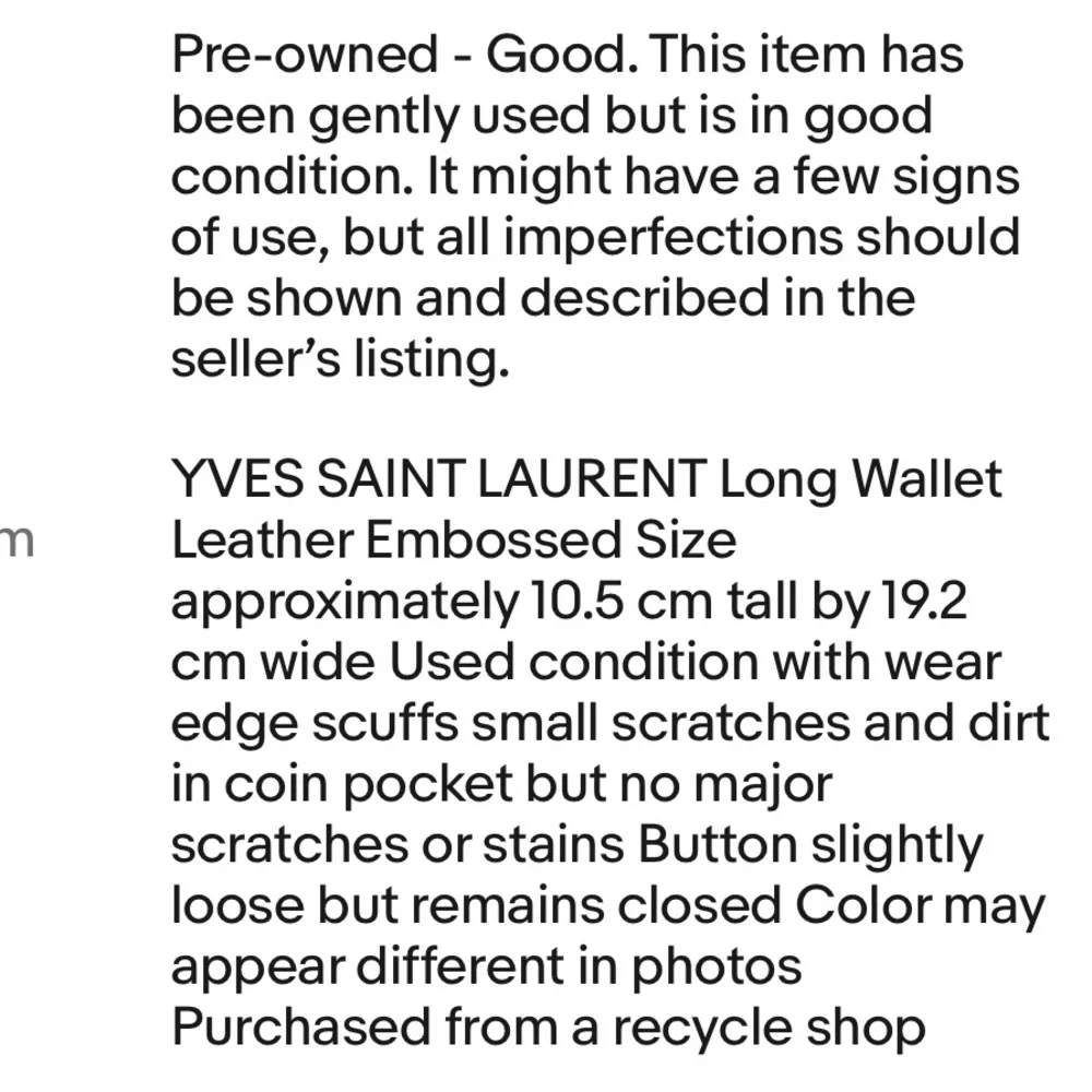 Yves Saint Laurent Red Embossed Leather Wallet - Picture 12 of 13